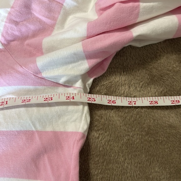 Harley-Davidson Woman’s Long Sleeve Collard Pink and White Striped Shirt - Picture 6 of 9